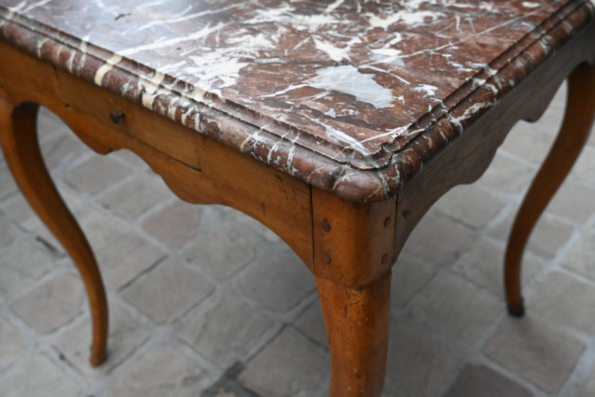 Elegant Mid-century Louis XV Table From The 18th Century-photo-4