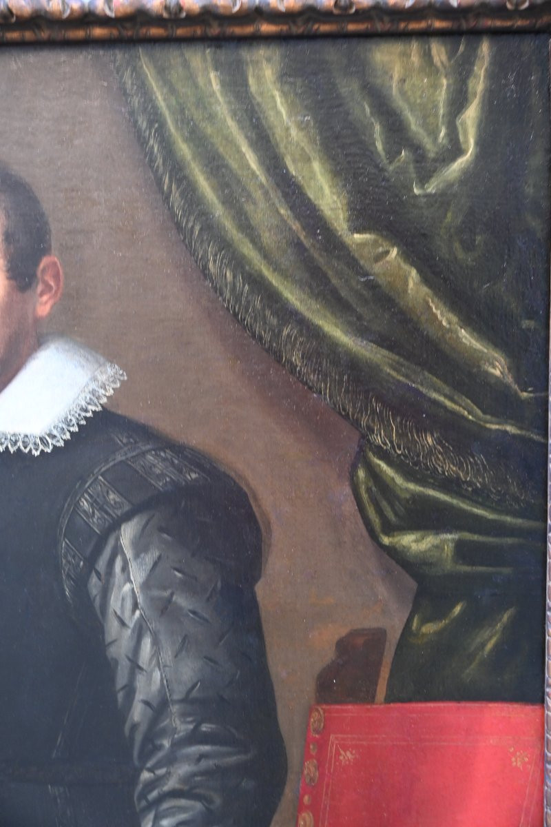 Important et rare  portrait en pied par Sofonisba Anguissola , XVII  Italien-photo-1