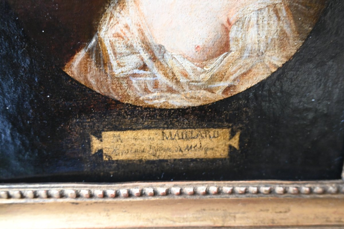 portrait de Mademoselle Maillard , actrice , école du XVIII-photo-4
