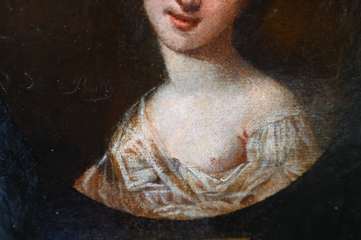 portrait de Mademoselle Maillard , actrice , école du XVIII-photo-1