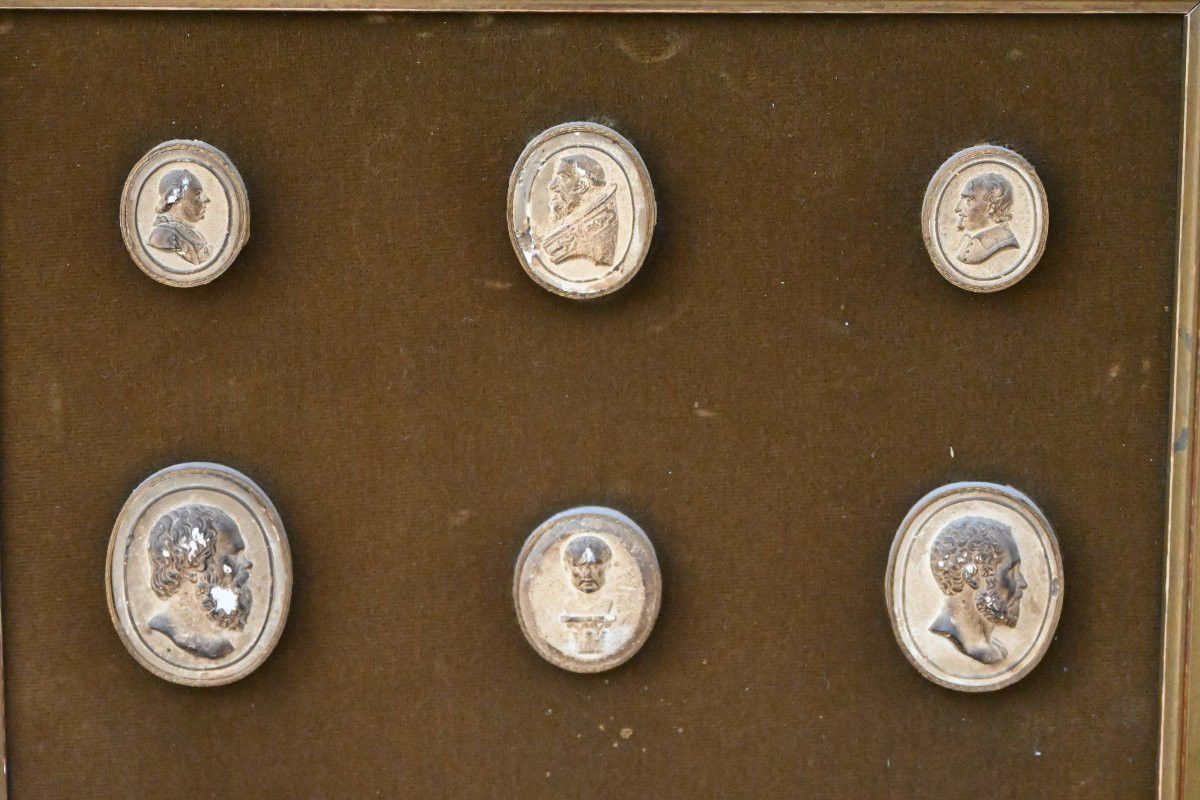 Souvenirs Of The Grand Tour, Set Of 19th Century Stamps-photo-4