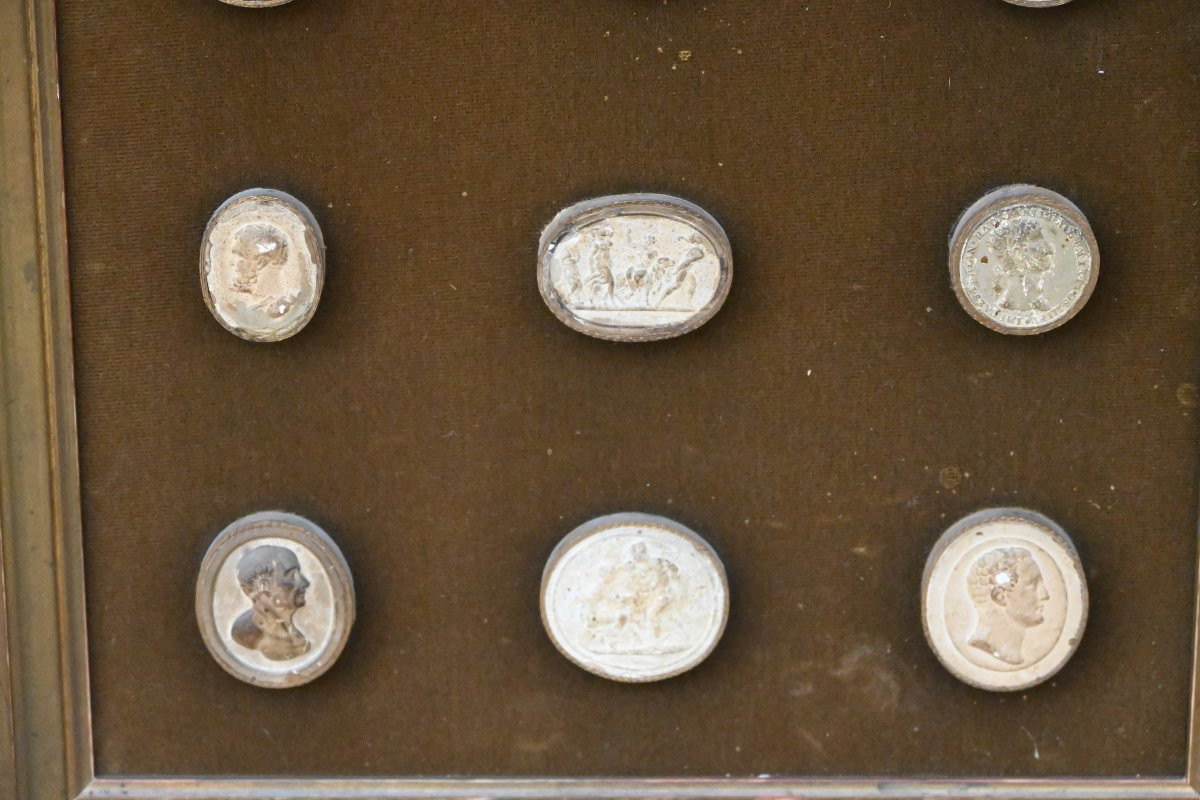 Souvenirs Of The Grand Tour, Set Of 19th Century Stamps-photo-1