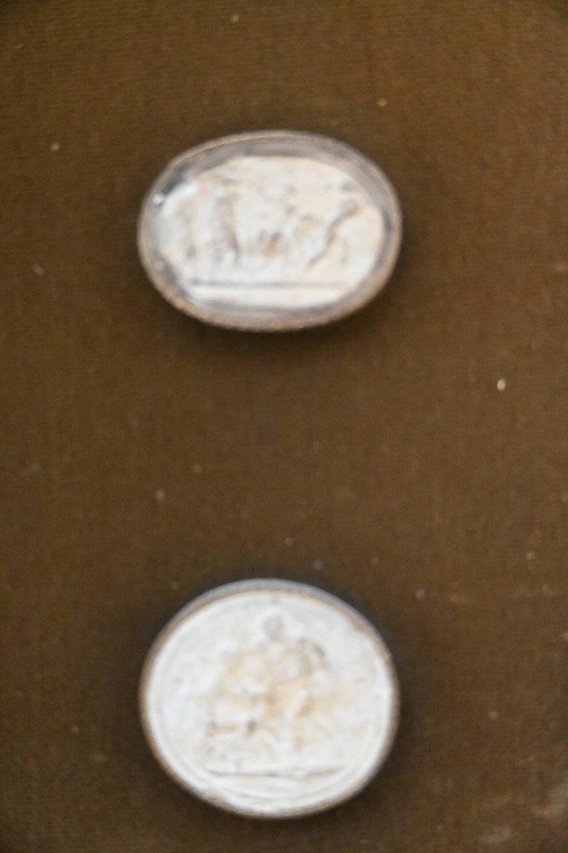 Souvenirs Of The Grand Tour, Set Of 19th Century Stamps-photo-7