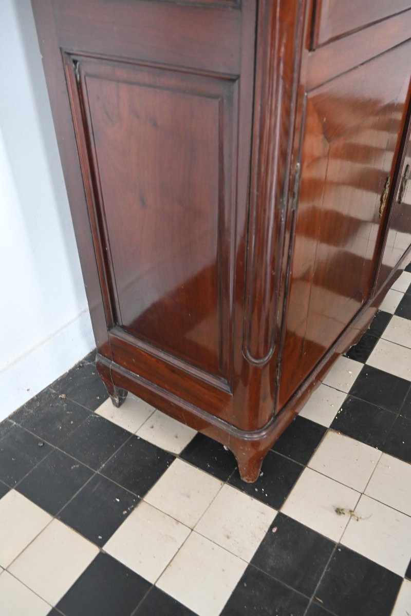 Louis XV Period Mahogany And Zebrawood Writing Desk From The 18th Century-photo-4