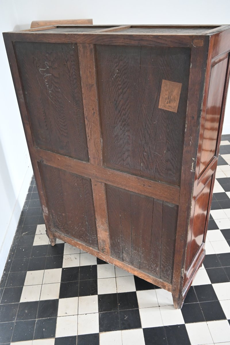 Louis XV Period Mahogany And Zebrawood Writing Desk From The 18th Century-photo-1