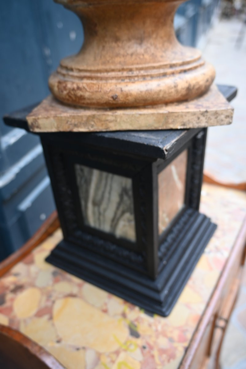 Terracotta Bust Of A Woman In The Antique Style, 19th Century-photo-3