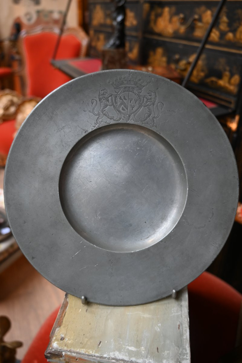 Cardinal Pewter Plate XVIII-photo-2