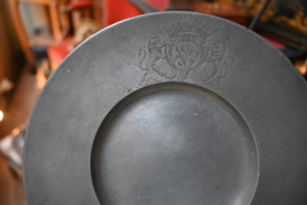 Cardinal Pewter Plate XVIII-photo-4
