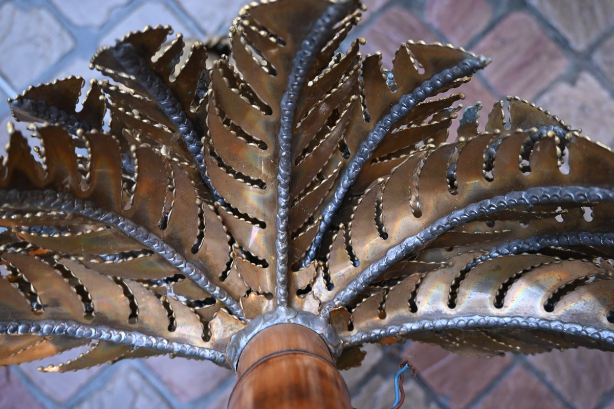 Maison Jansen , paire d appliques Palmier vers 1970-photo-3