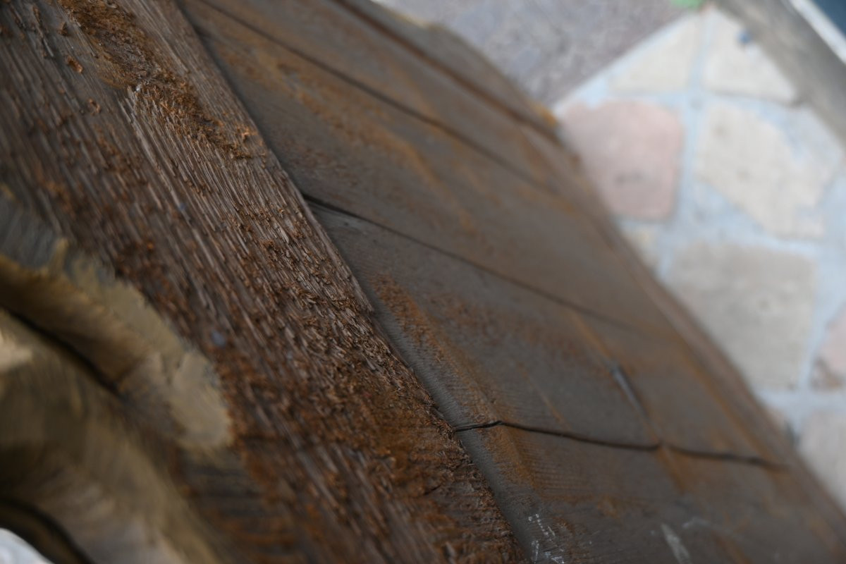 Provençal Mirror, Gilded Wood, Rocaille Style, Louis XV Period, 18th Century-photo-4