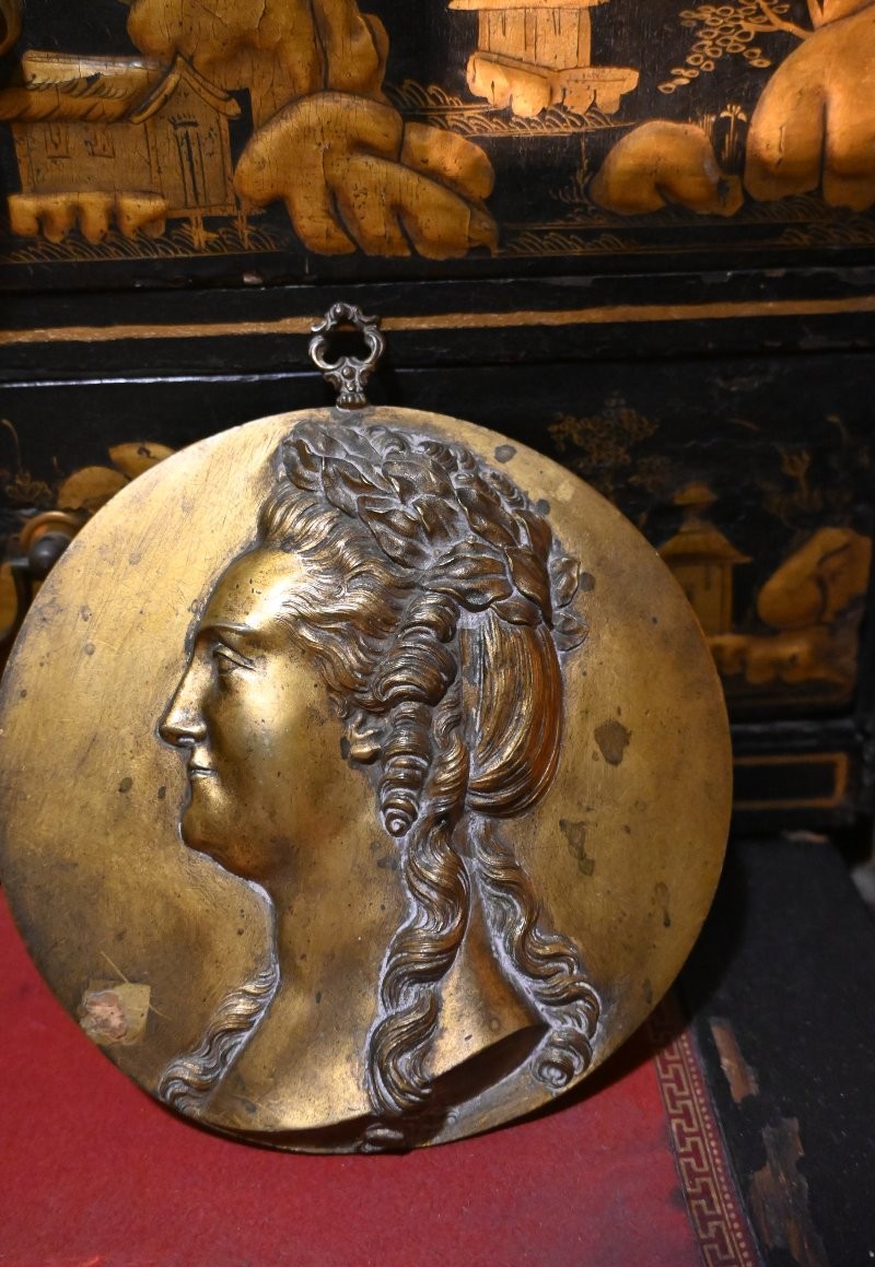 Catherine II Of Russia Bronze Medallion, 18th Century