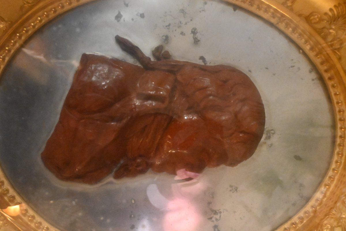 David  d Angers , dans le gout  de ,rare médaillon en cire  début XIX-photo-2