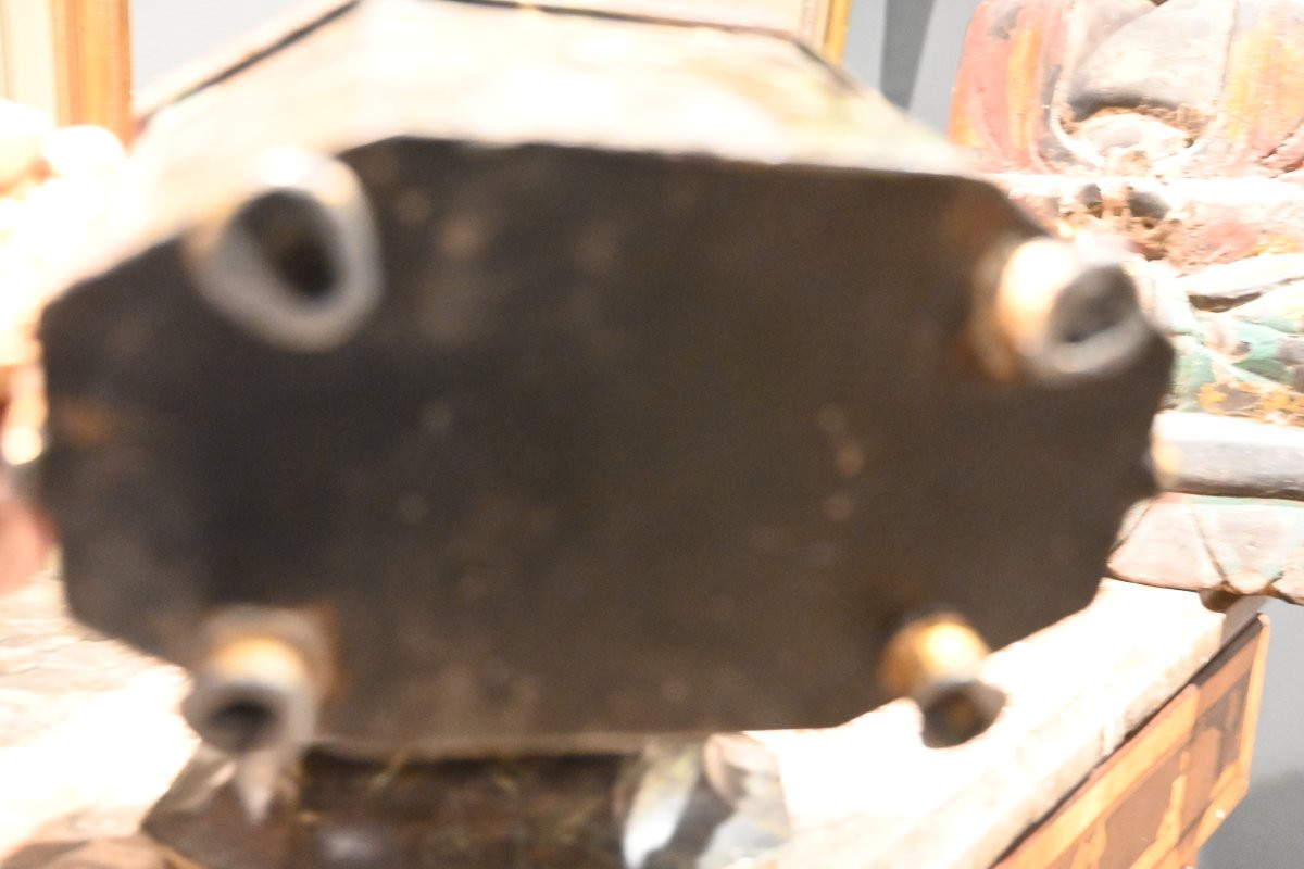 Oeufrier en tôle peinte d époque Restauration XIX-photo-4