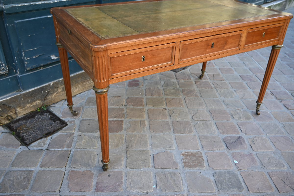 Louis XVI Period Flat Desk Stamped Avril XVIII-photo-3