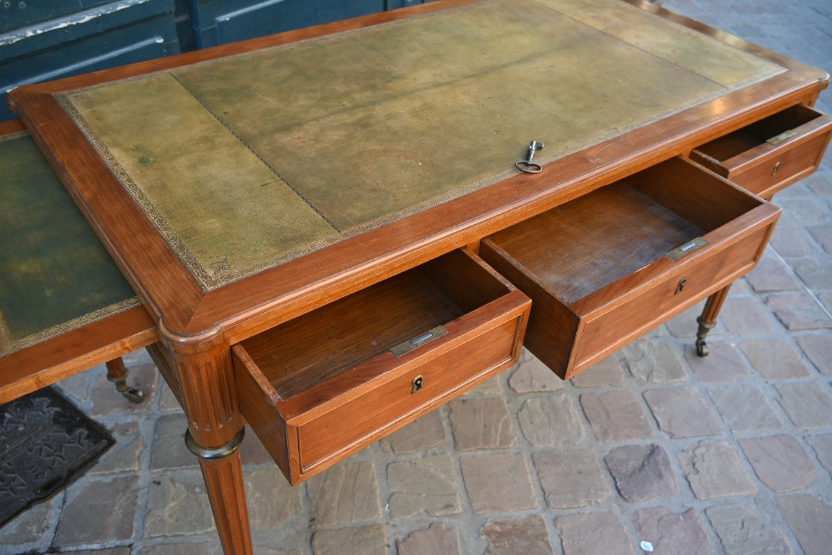 Louis XVI Period Flat Desk Stamped Avril XVIII-photo-3