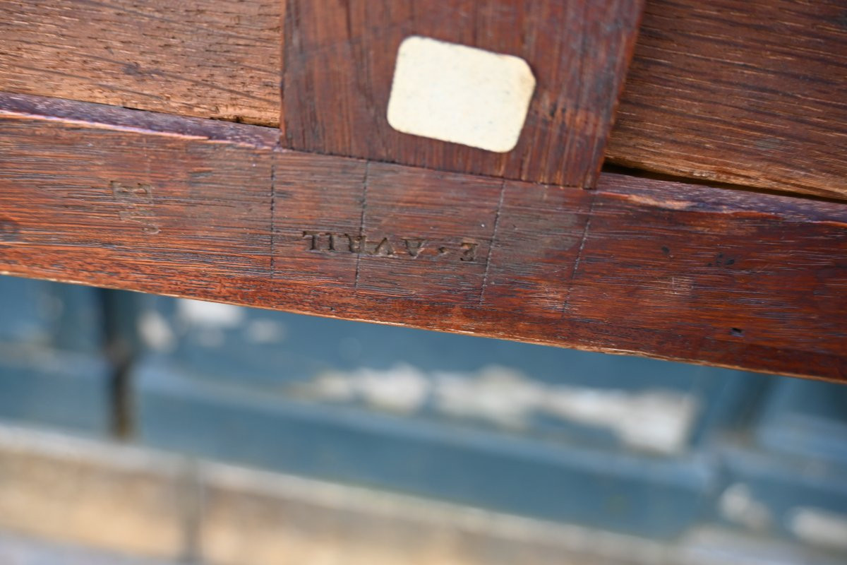 Louis XVI Period Flat Desk Stamped Avril XVIII-photo-8
