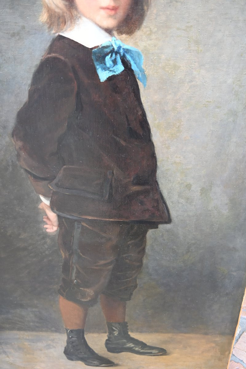 19th-century Full-length Portrait Signed By Blanchard-photo-3