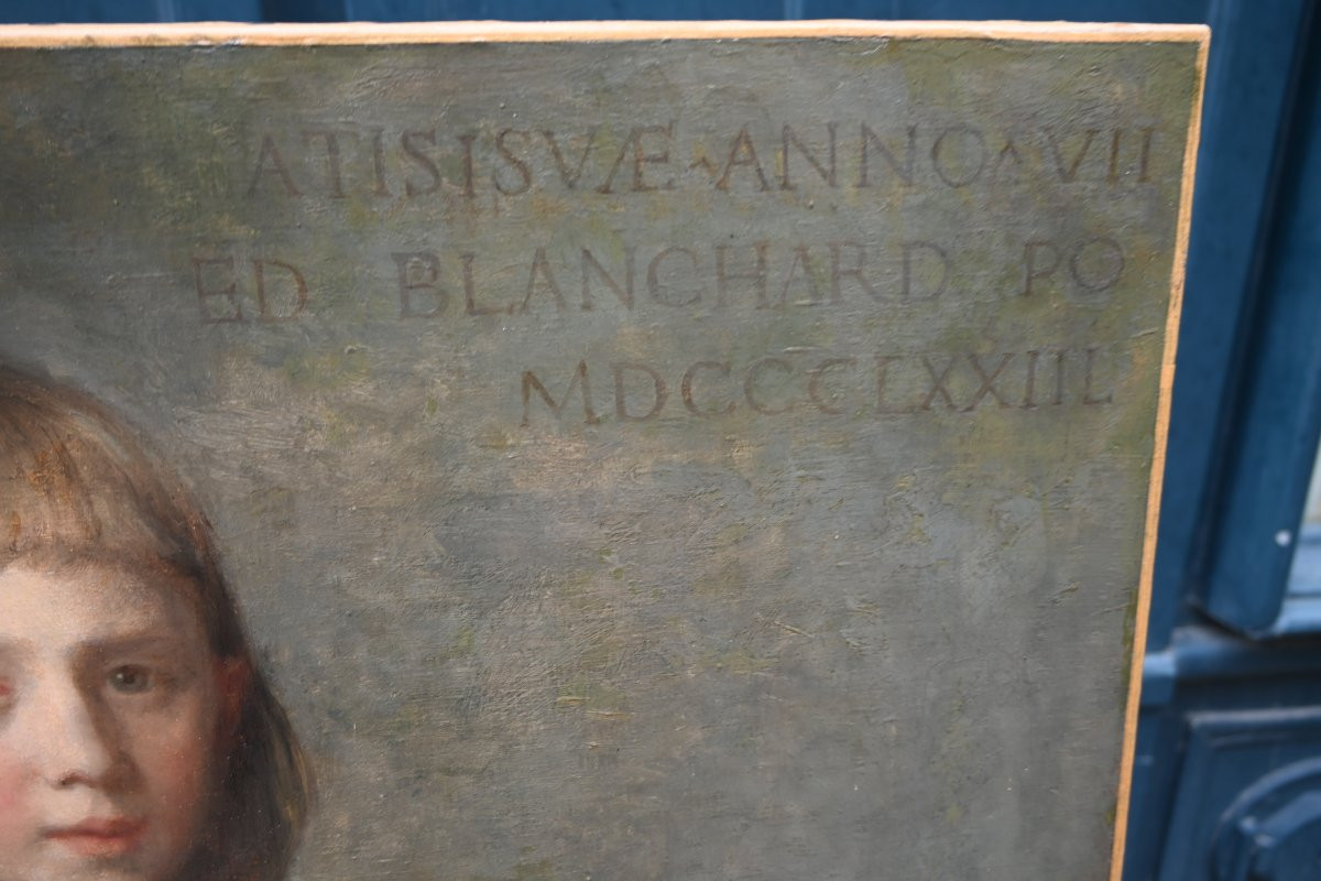 19th-century Full-length Portrait Signed By Blanchard-photo-6