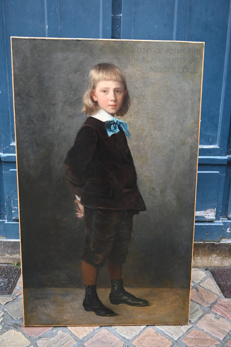 19th-century Full-length Portrait Signed By Blanchard