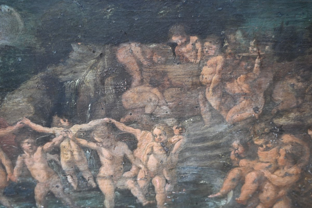 Italian School Circa 1700, The Bath Of The Putti-photo-7