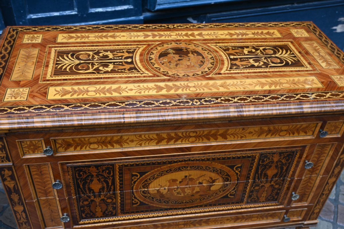 Pair Of Large Italian Chests Of Drawers, Late 19th Century, In The Style Of Giuseppe Maggiolini-photo-3