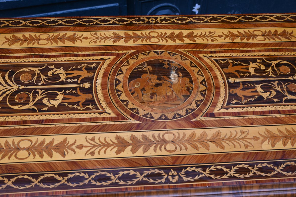 Pair Of Large Italian Chests Of Drawers, Late 19th Century, In The Style Of Giuseppe Maggiolini-photo-4