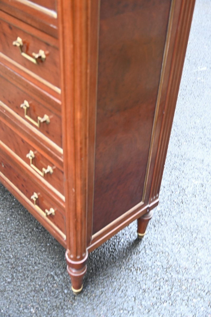 Semainier en acajou Louis XVI-photo-3