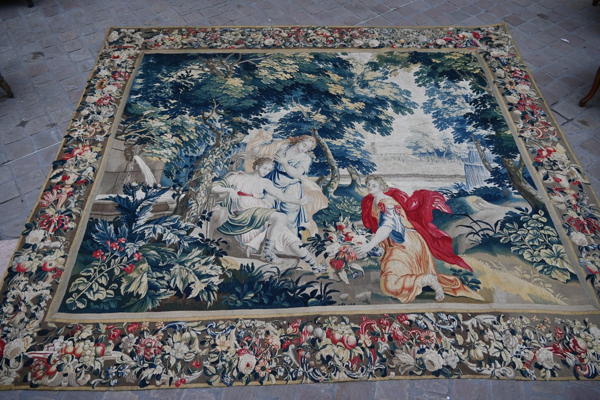 Brussels Tapestry Follower Of Lodewijk Van Schoor Early 18th Century