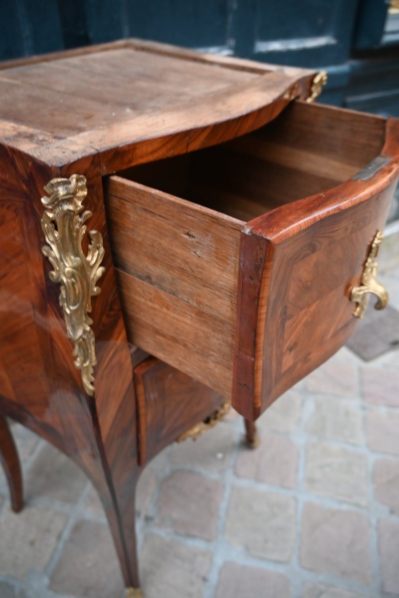 Petite commode d entre deux d époque Louis XV attribuée à Lardin-photo-3