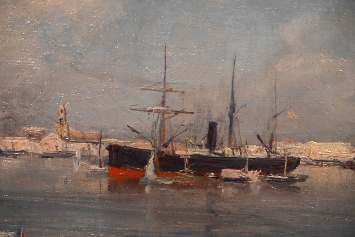 La Havane , rare représentation de la ville de la capitale de Cuba , huile sur carton-photo-3