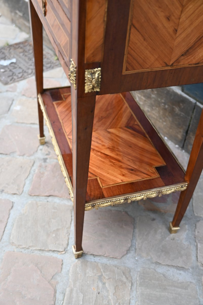 Louis XVI Period Chiffonier Table From The 18th Century-photo-3