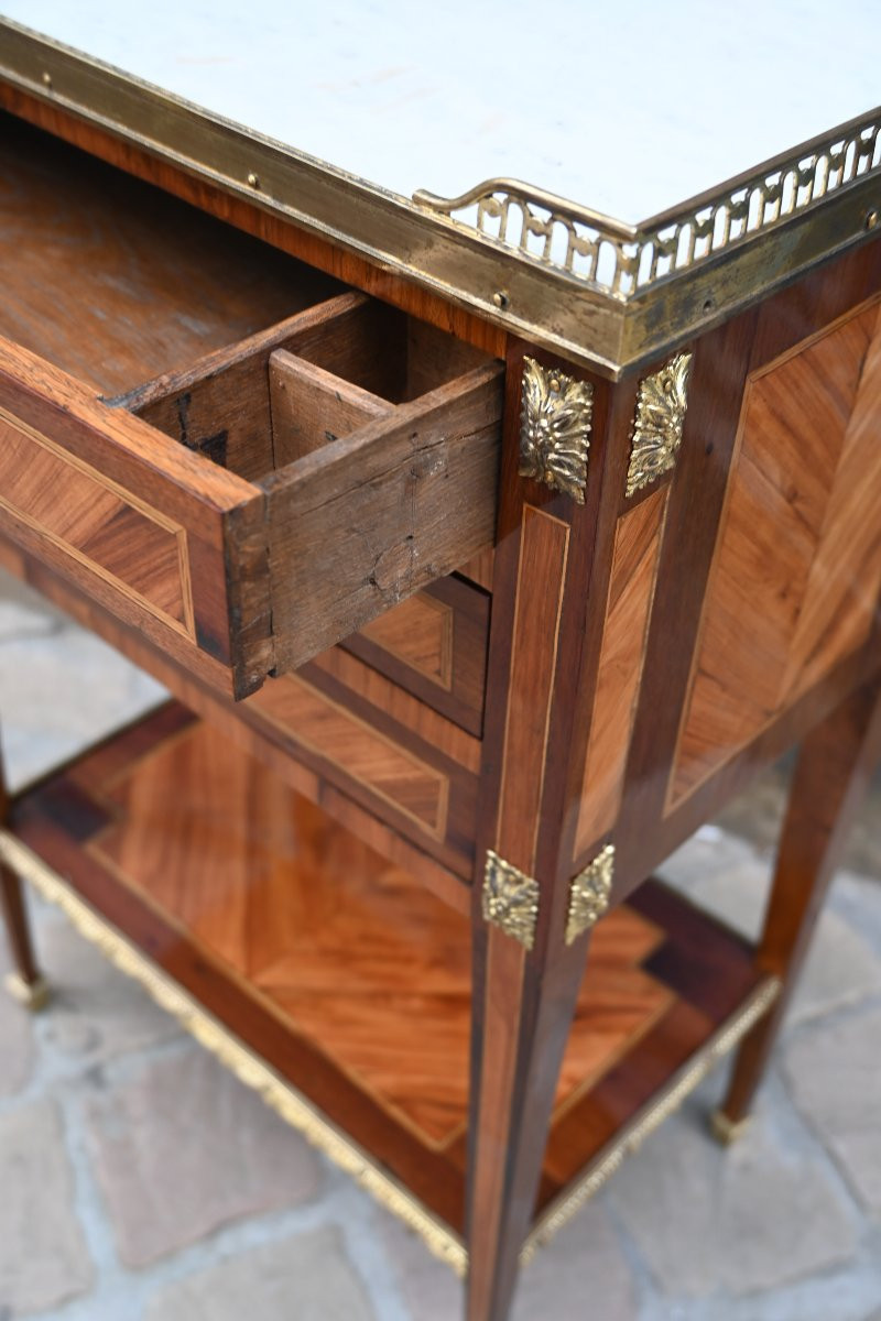 Louis XVI Period Chiffonier Table From The 18th Century-photo-2