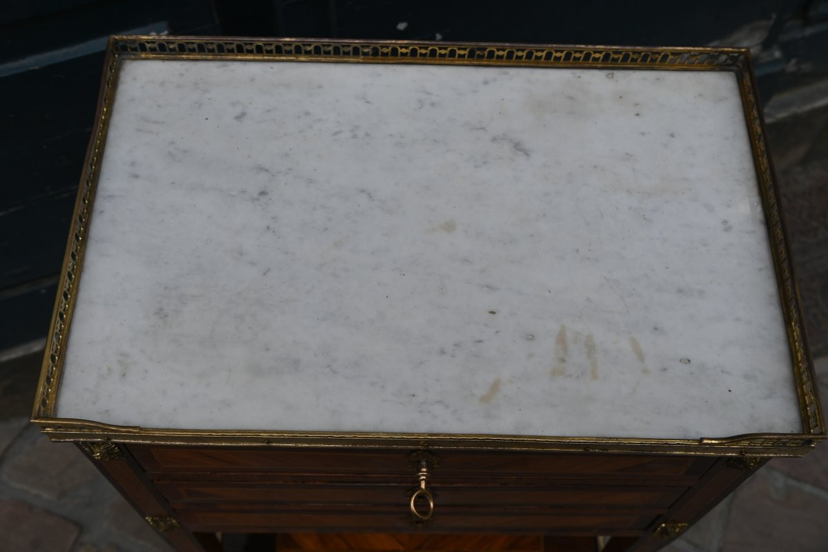 Louis XVI Period Chiffonier Table From The 18th Century-photo-3