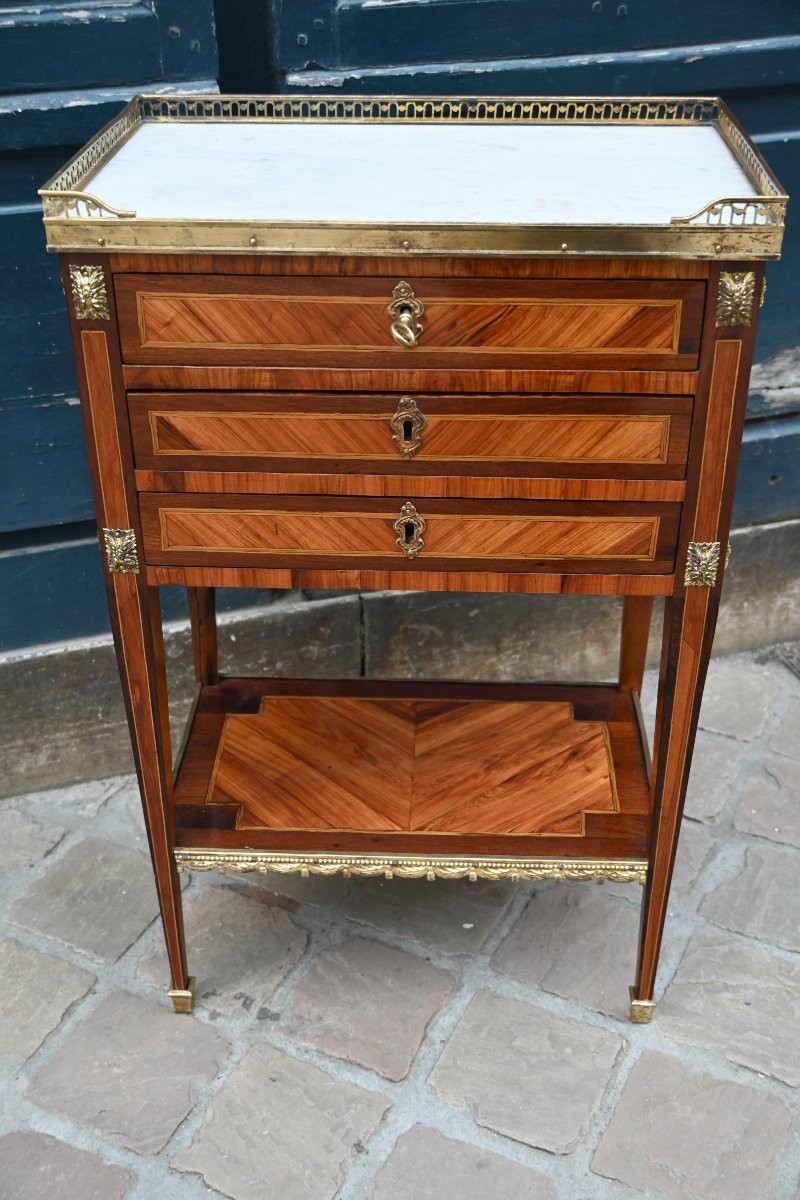 Louis XVI Period Chiffonier Table From The 18th Century-photo-4