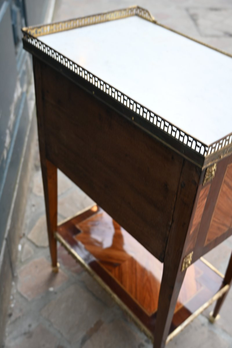 Louis XVI Period Chiffonier Table From The 18th Century-photo-6