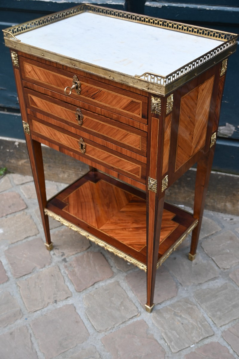 Louis XVI Period Chiffonier Table From The 18th Century