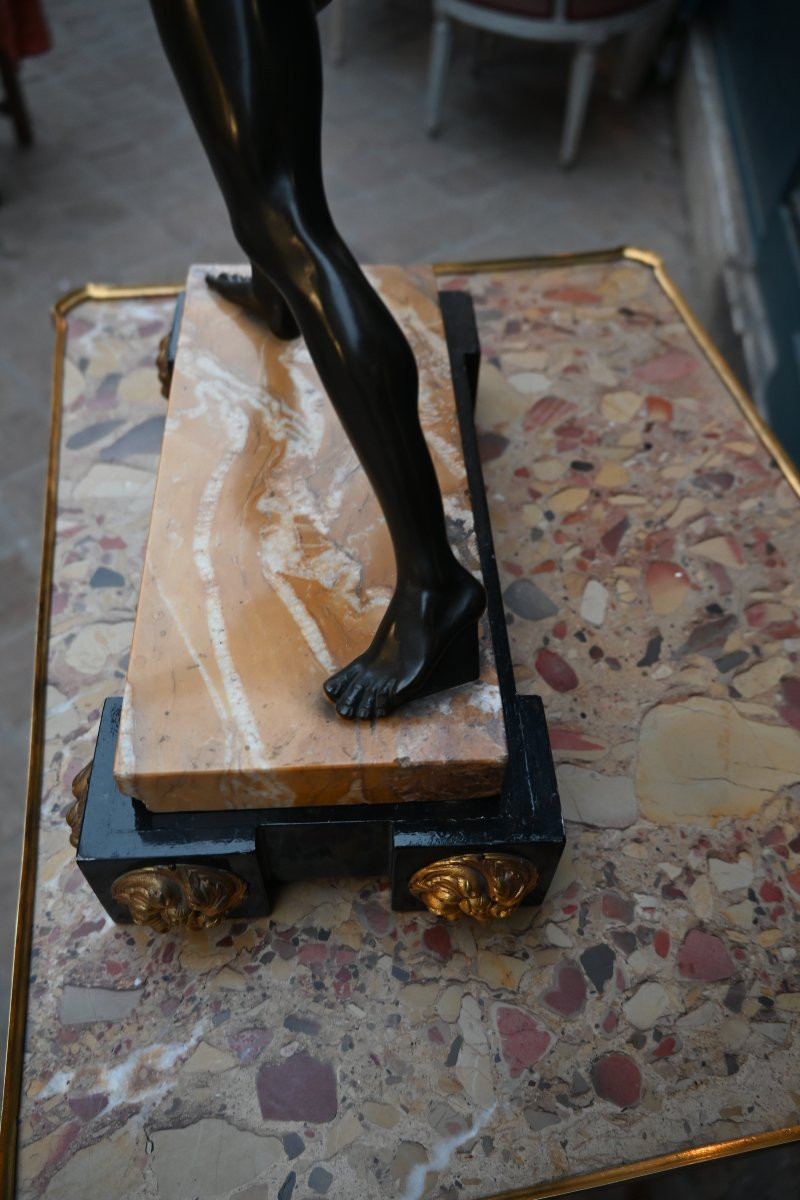 Borghese Gladiator, Bronze, Grand Tour, 19th Century-photo-2