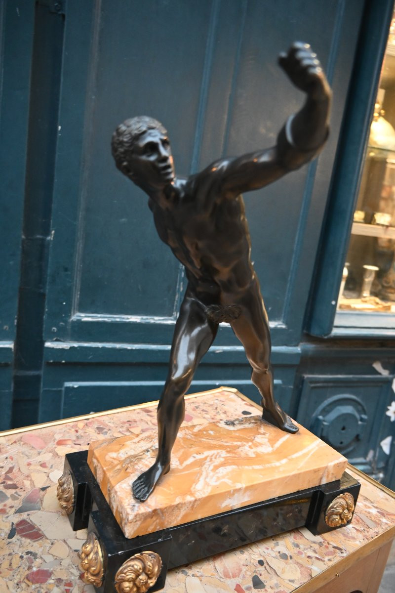 Borghese Gladiator, Bronze, Grand Tour, 19th Century-photo-4