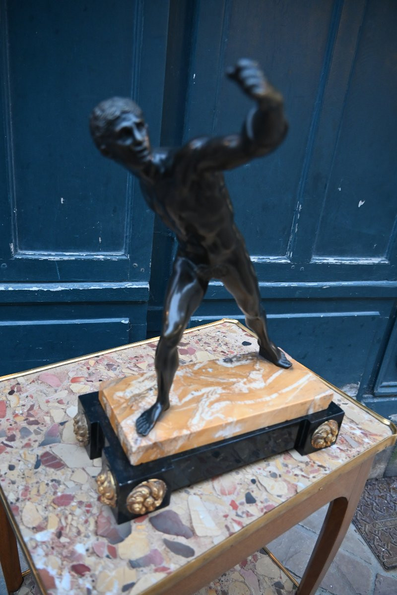 Borghese Gladiator, Bronze, Grand Tour, 19th Century-photo-1