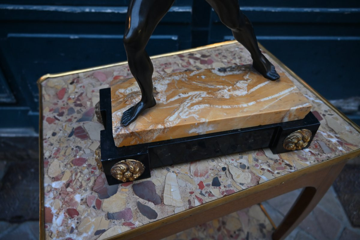 Borghese Gladiator, Bronze, Grand Tour, 19th Century-photo-2