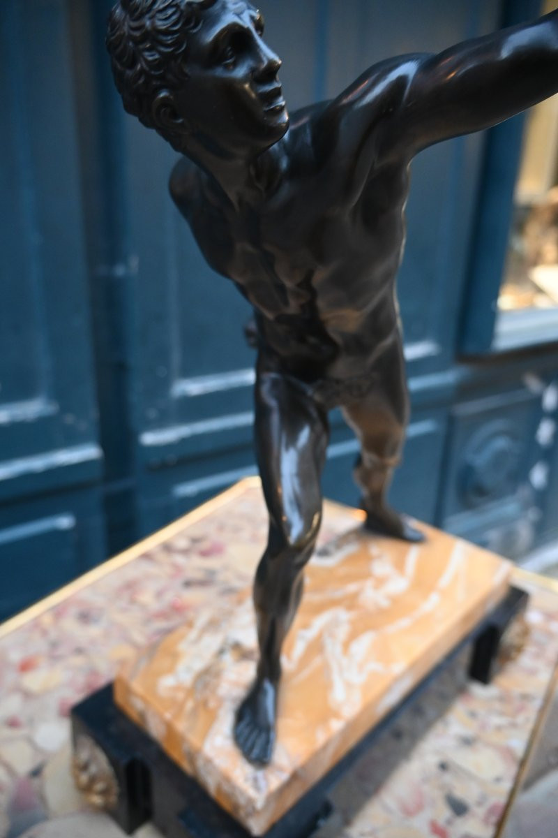 Borghese Gladiator, Bronze, Grand Tour, 19th Century-photo-3