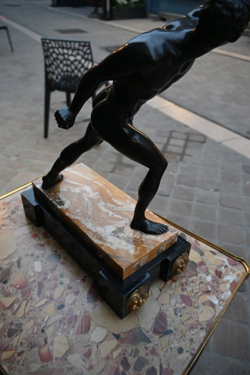 Borghese Gladiator, Bronze, Grand Tour, 19th Century-photo-6