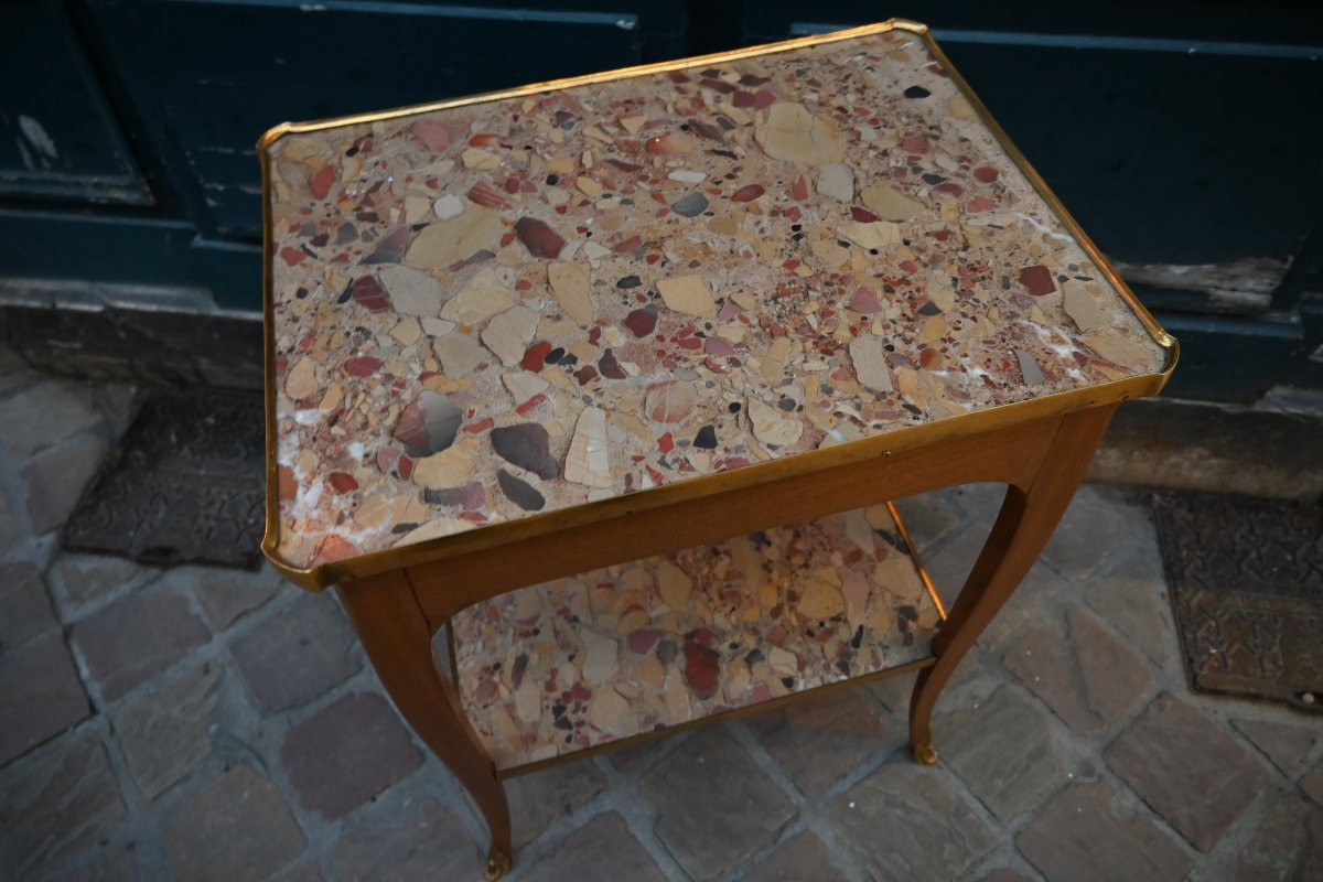 Louis XV Period Coffee Table From The 18th Century-photo-3