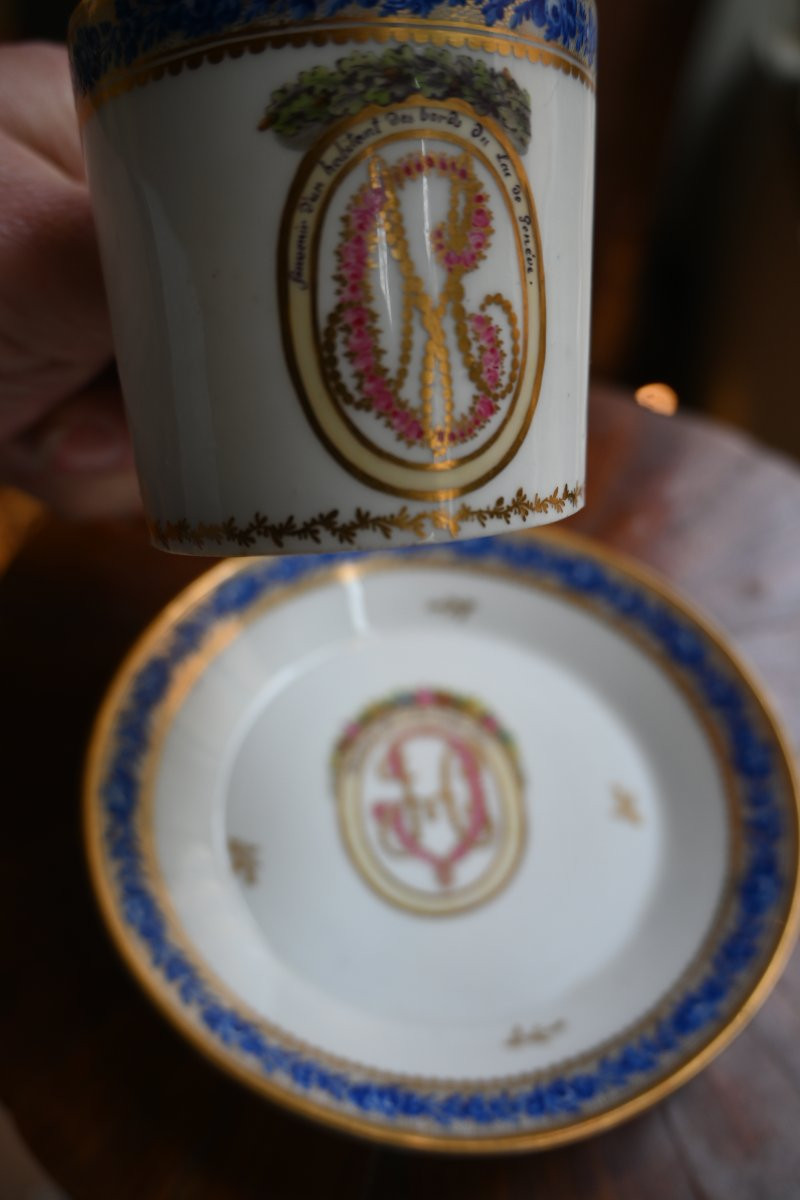 Nyon Porcelain Cup, Late 18th Century, Switzerland-photo-2