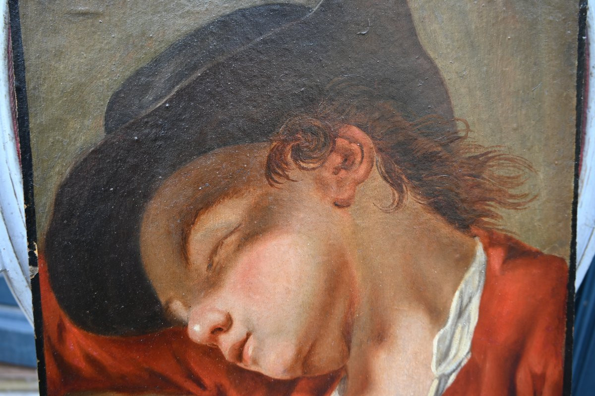 Greuze, Follower Of, Portrait Of A Young Boy -photo-4