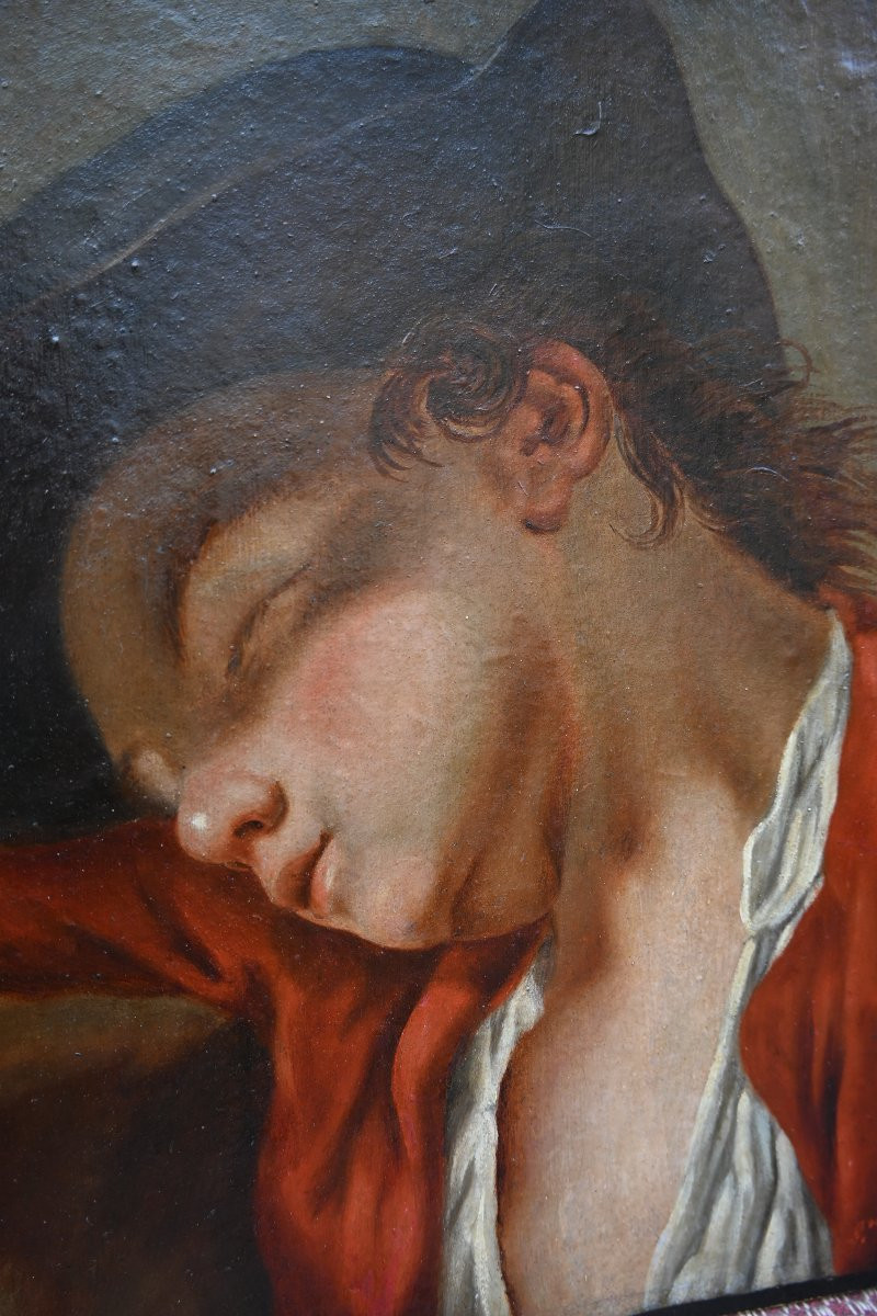 Greuze, Follower Of, Portrait Of A Young Boy -photo-2