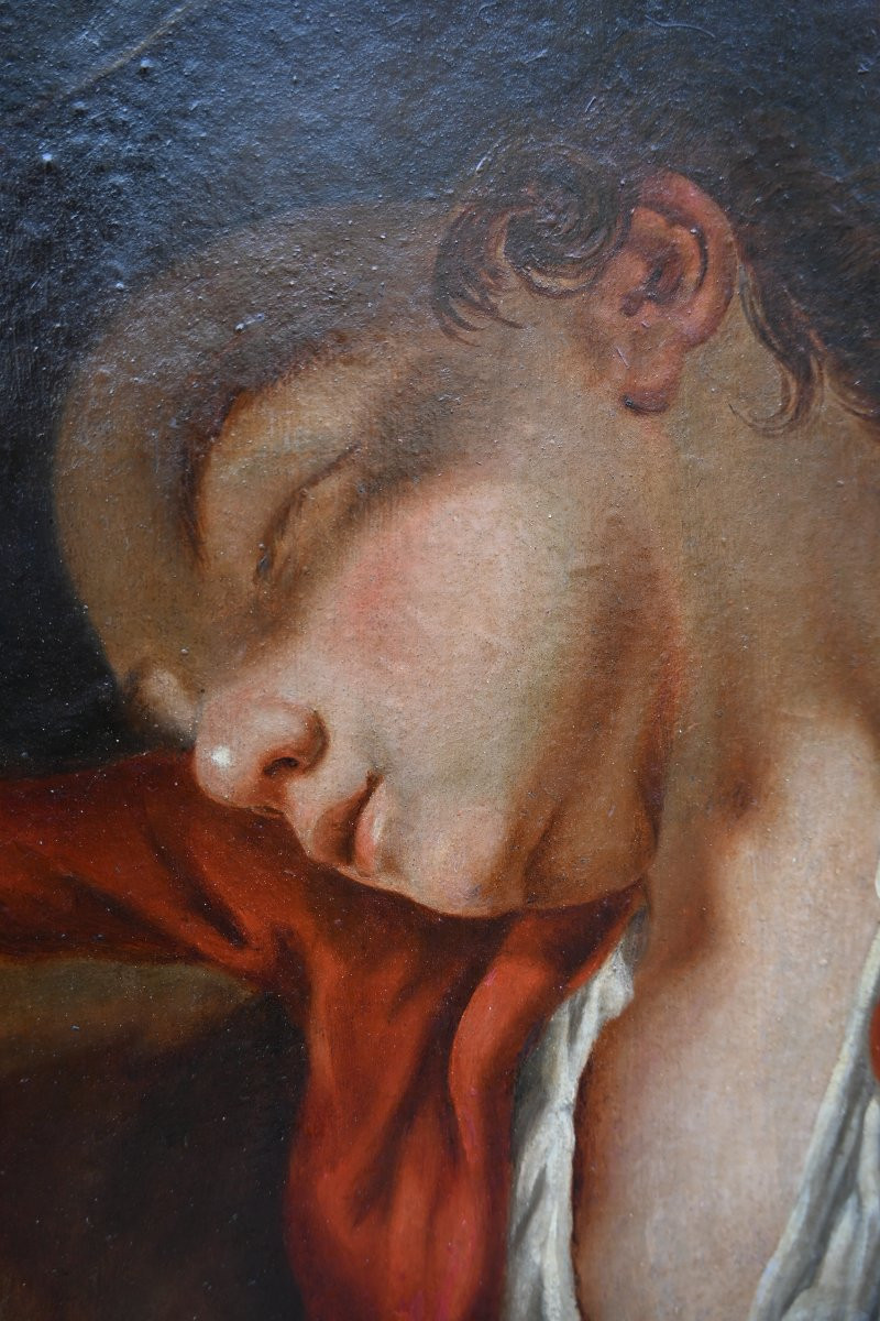 Greuze, Follower Of, Portrait Of A Young Boy -photo-5