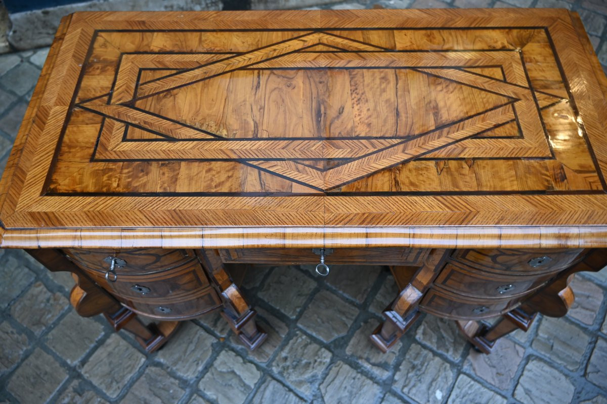 Louis XIV Period Veneered Mazarin Desk -photo-5