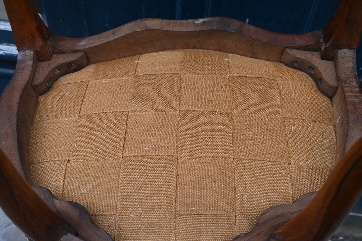 Paire de cabriolets Transition , estampillées de Chenevat  du XVIII-photo-7