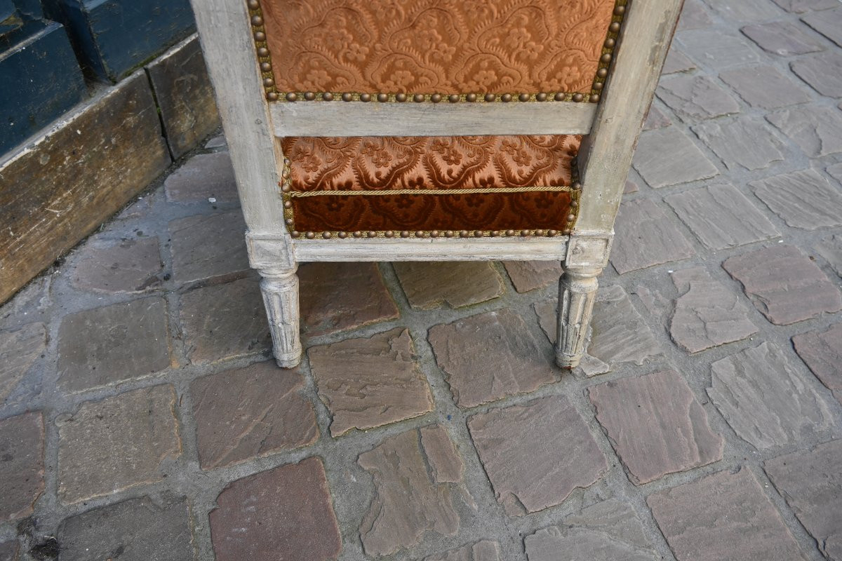 Elégante voyeuse à genou d époque Louis XVI estampillée de P. Gerard-photo-4